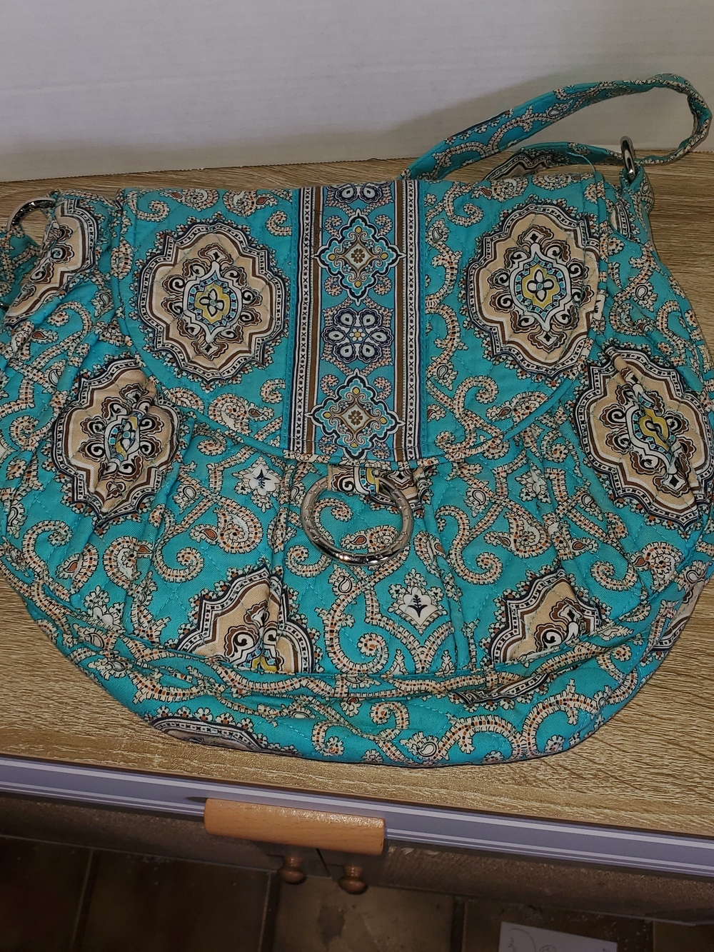 Vera Bradley Saddle Up Shoulder Bag with Ring Accent